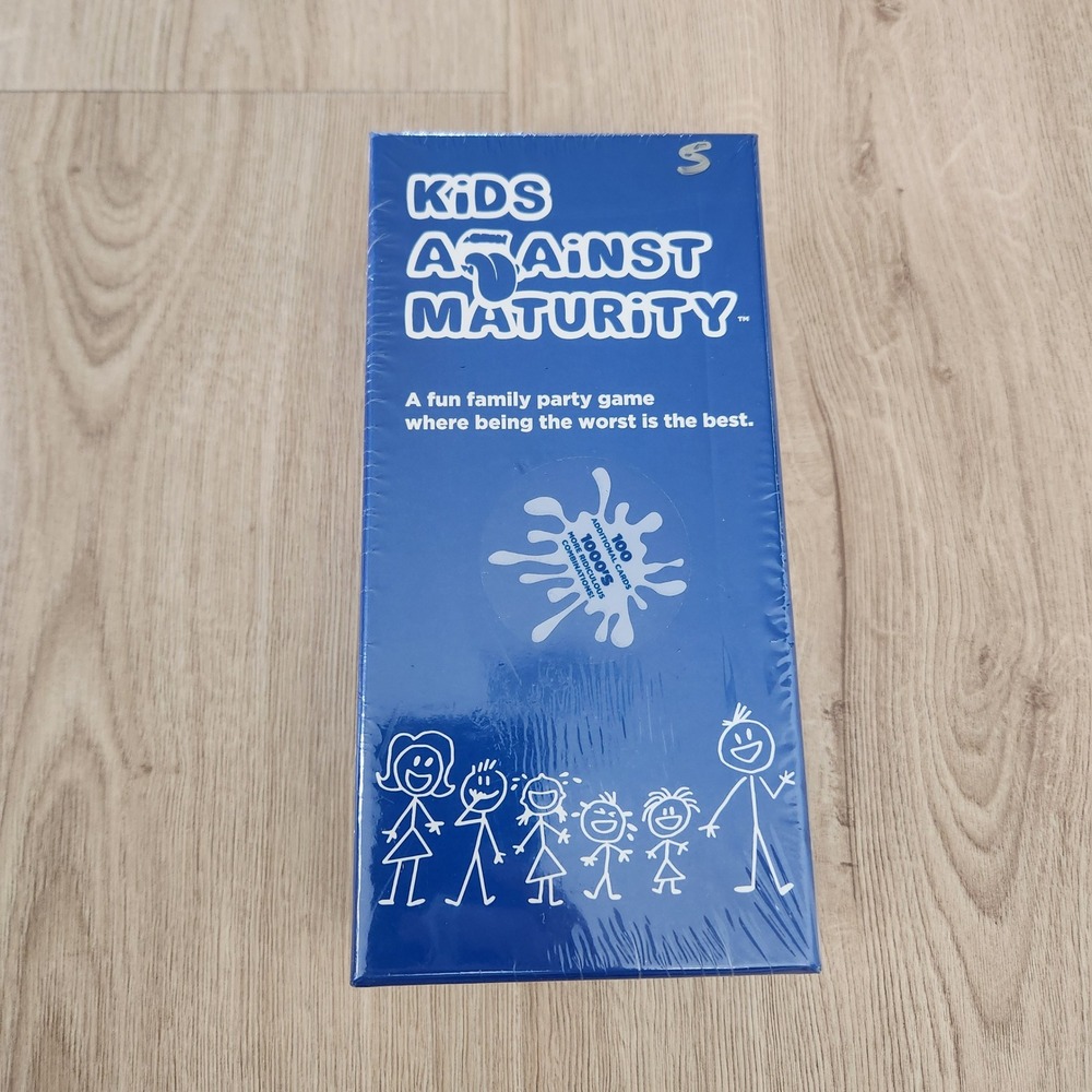 Kids Against Maturity Family Party Card Game Award Winning Blue Box New Sealed